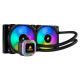 Corsair Hydro Series H100i RGB PLATINUM 240mm All In One Liquid CPU Cooler